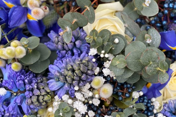Detail van de bloemen voor een huwelijksfeest SB FRM