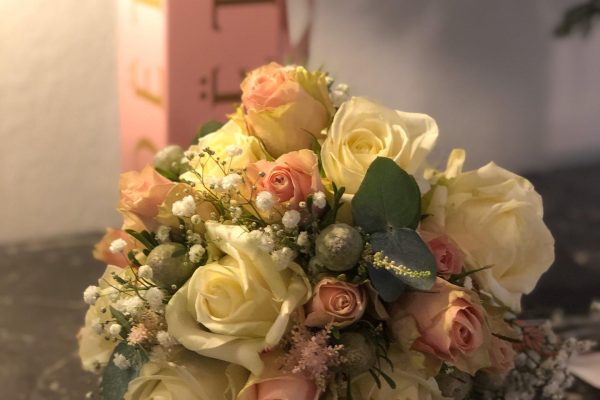 Champagne en bloemen