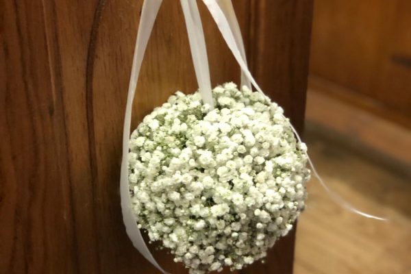 Gipskruidbal, mooi witte stoel aankleding stoeldeco FRM