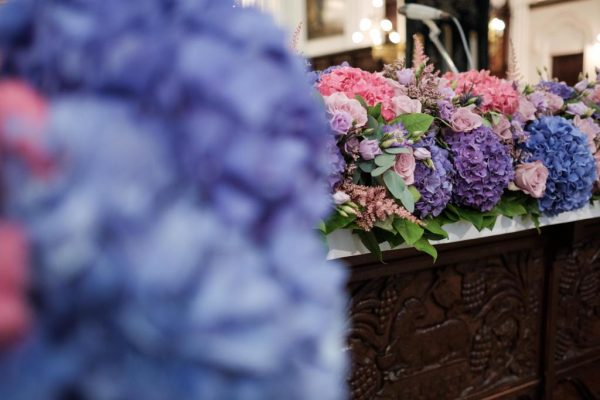 Hortensia kerkdecoratie FRM